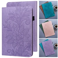 for lenovo tab m10 hd case 2nd gen embossed flower leather flip cover for funda tablet lenovo tab m10 hd tb x306f x306x case