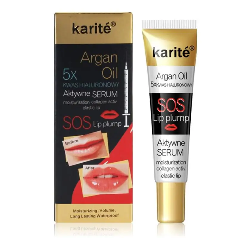 Instant Lip Plumper Moisturizing Repairing Reduce Fine Lines Brighten Color Collagen Oil | Красота и здоровье