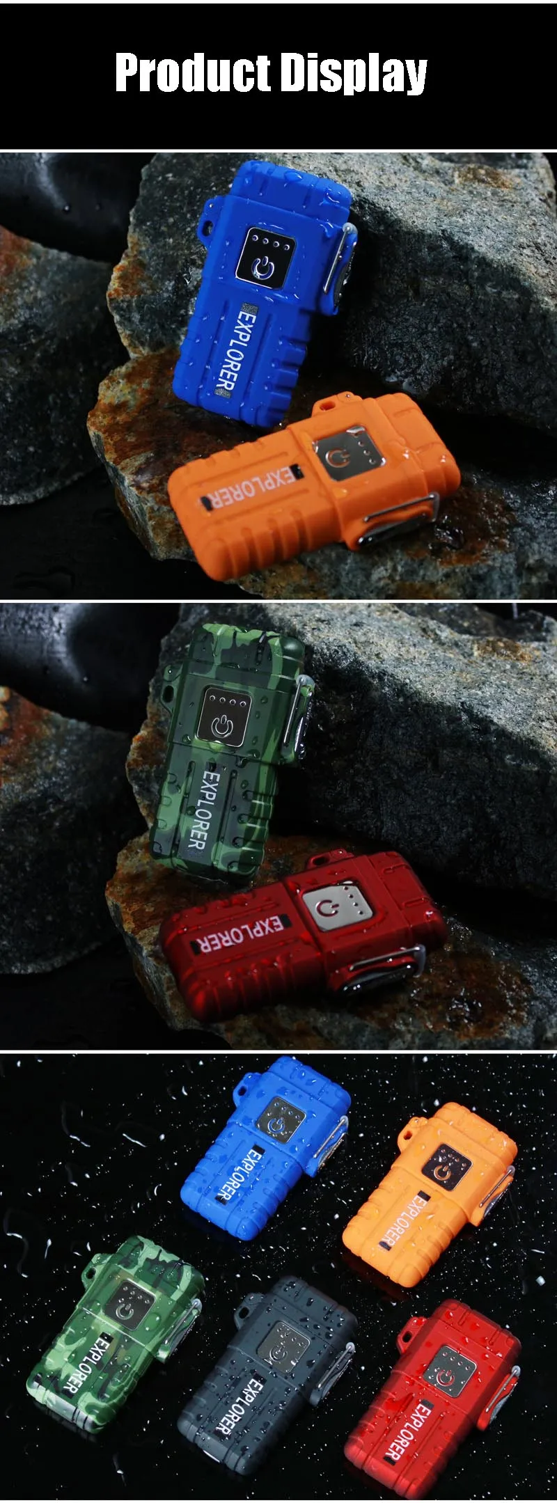 Крест двойной Arc Зажигалка Сенсорный Водонепроницаемый USB зарядка зажигалка зажигалки для сигарет на открытом воздухе кемпинга артефакт принадлежности для курения