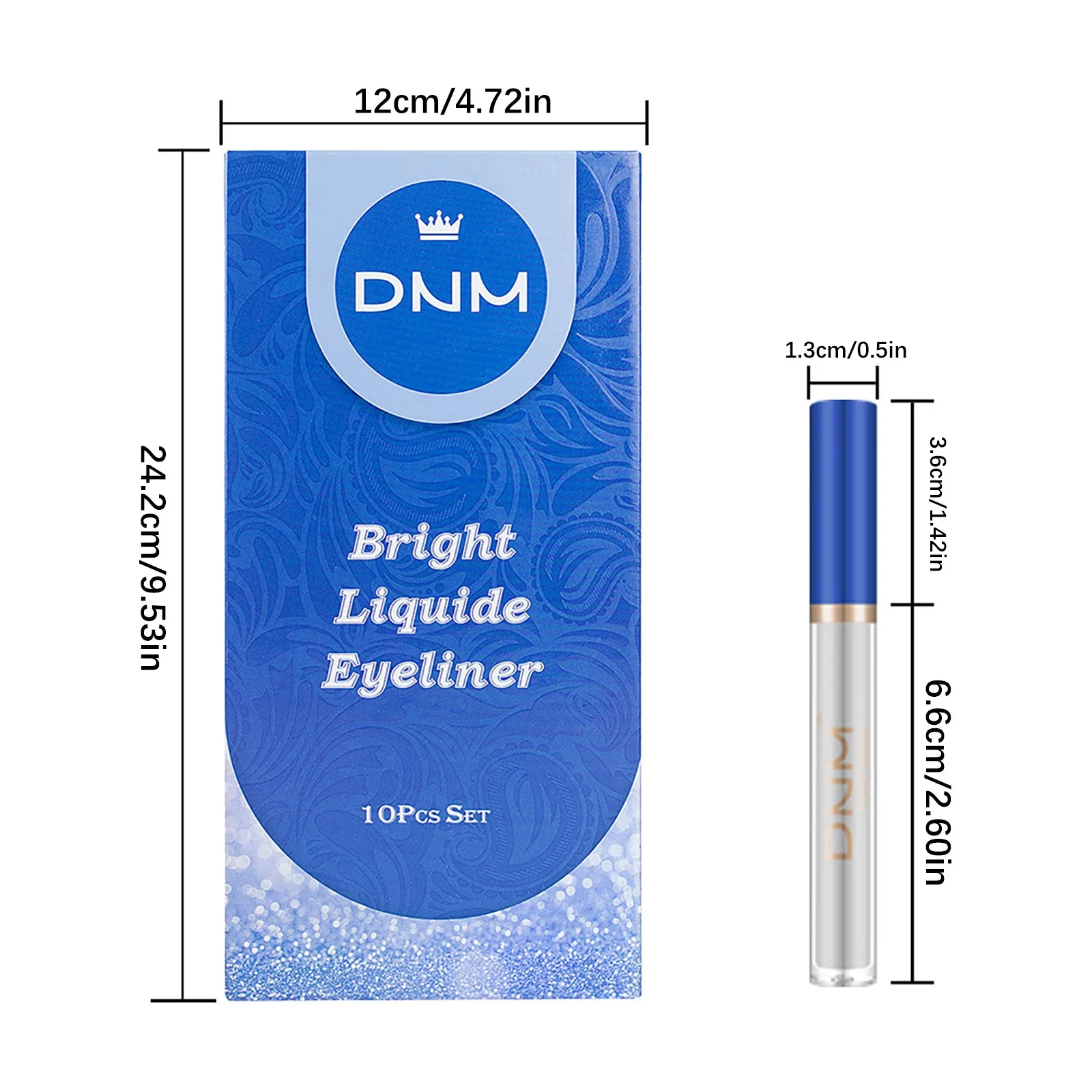 

10pcs Matte Colored Eyeliner Pencil Hard Case Set Long-lasting Smudge-free Waterproof Makeup Liquid Eye Liner Eyes Cosmetics Pen