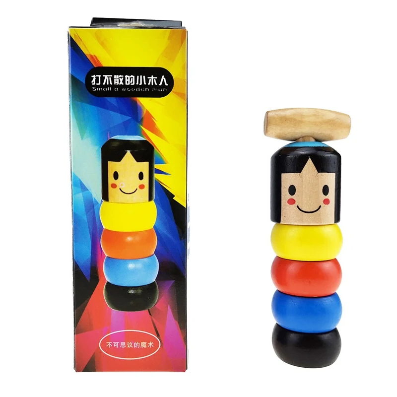 Праздничный подарок деревянная маленькая марионетка Веселая игра для семьи