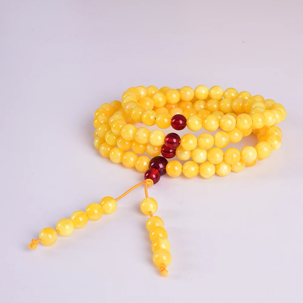 Асинжелу 8мм 108шт Бусы Тибетского буддизма Молитвенные браслеты Обаяние Медитация Йога Четки для женщин и мужчин Браслет включен