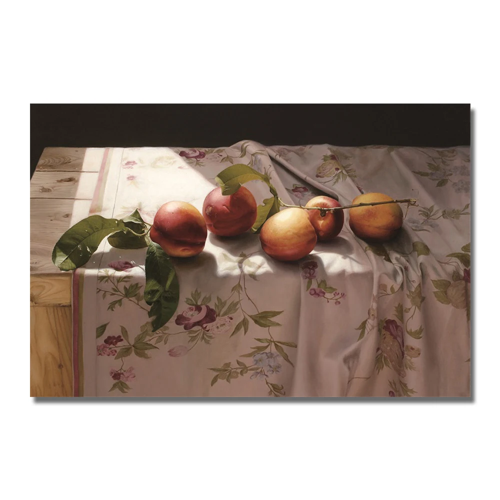 Laeacco холст живопись каллиграфия яблочный фруктовый плакаты и принты Современная