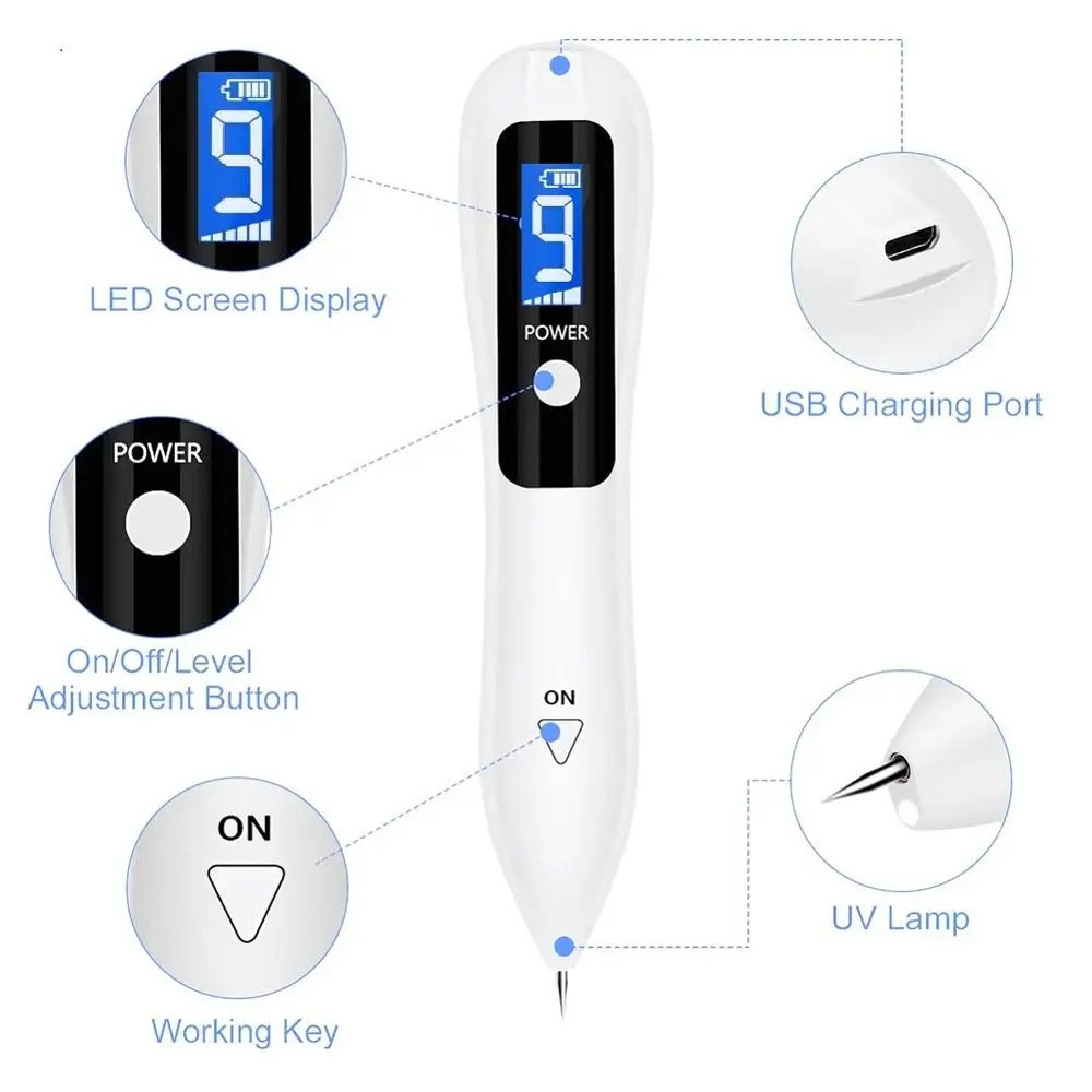 MAUPIN Лазерный прибор для удаления веснушек и родинок, удаление черных родинок на лице, татуировок и пятен, убирающий бородавки и метки.
