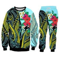 tahiti polynesia hoodies cosplay costume karate kid jackets cosplay 3d zipper sweatshirts men hoodiepants sets plus size