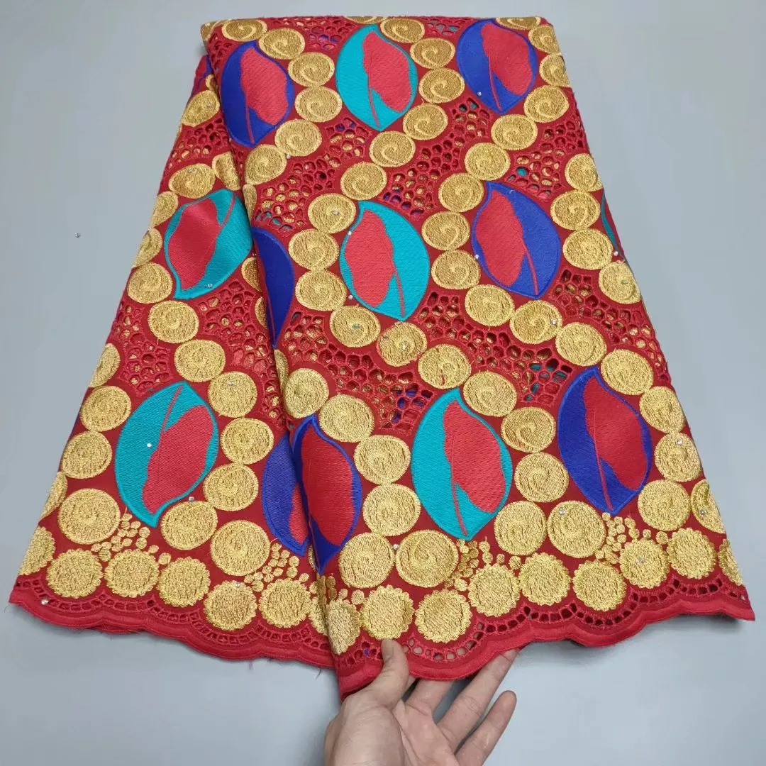 

Nigerian Woman Garment Sewing African Dry Lace Fabric Embroidery Swiss Voile Lace In Switzerland 2021 Cheap Selling