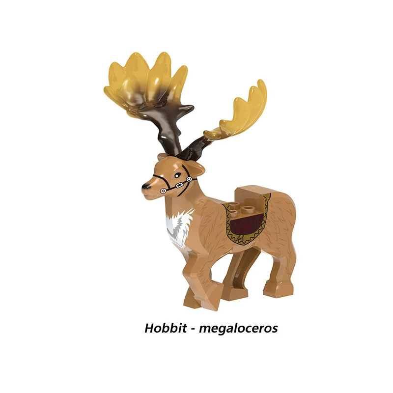 

Santa Claus Gift Deer Magic World Creature Thunderbird Snake Valkyrie War Horse Building Blocks Children's Birthday Gift Toys