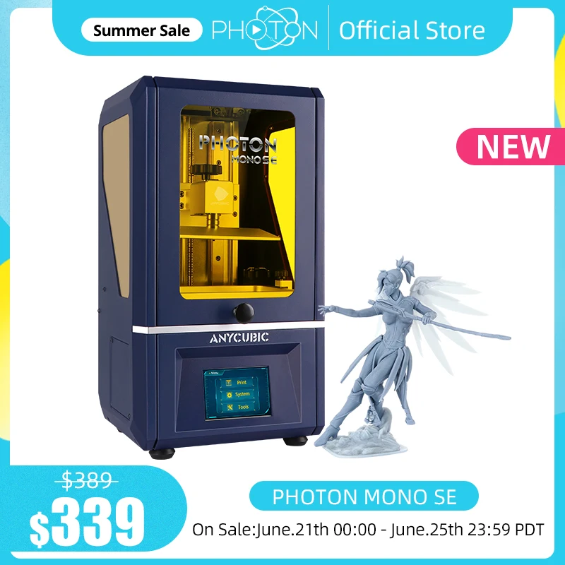 3D принтер Anycubic Photon Mono SE монохромный с ЖК дисплеем 6 08 дюйма 2K|3D принтеры| |