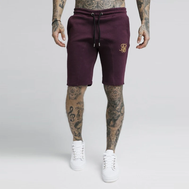 Мужские спортивные шорты Sik шелковые облегающие Джоггеры для бодибилдинга и