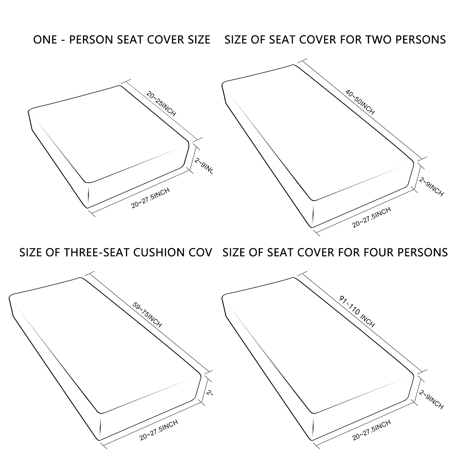 

1/2/3/4 Seater Stretch Sofa Seat Cushion Cover Plaid Chair Slipcover Pet Dog Mattress Furniture Protector Couch Cover Home Decor