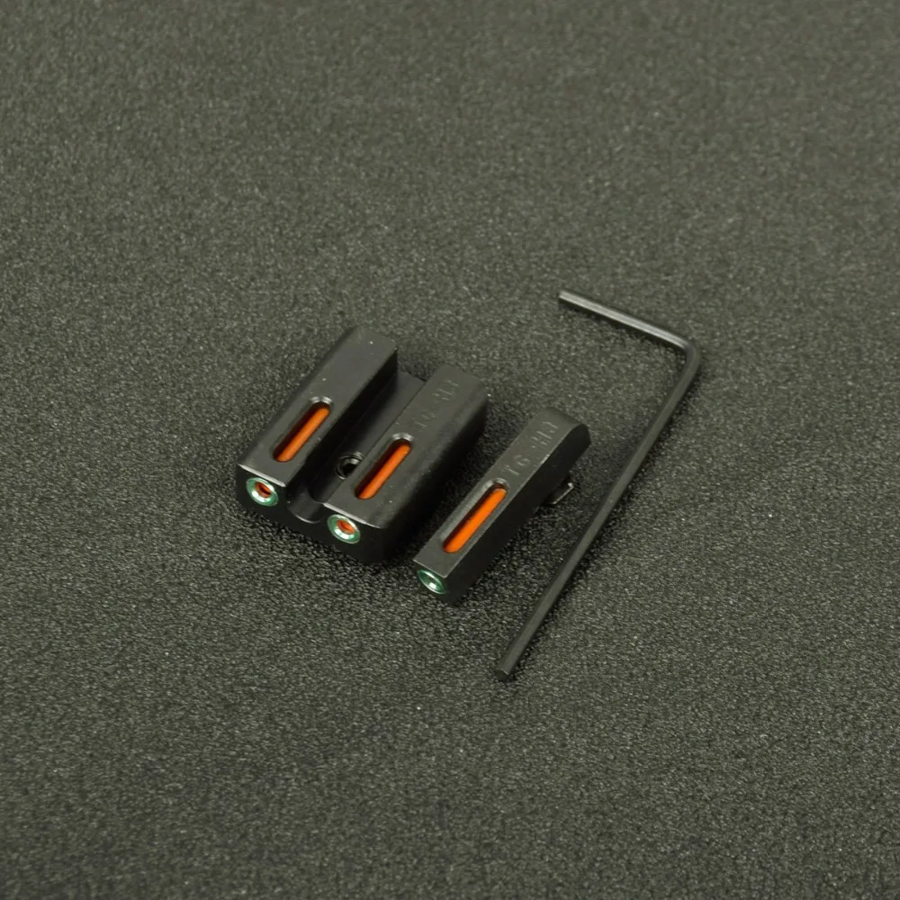 Боевой Нотч задние прицелы фокус-замок для Glock gear красный зеленый волоконно-оптический передний для Glock 17 17L 19 22 23 24 26 27 33 34 35 38 39