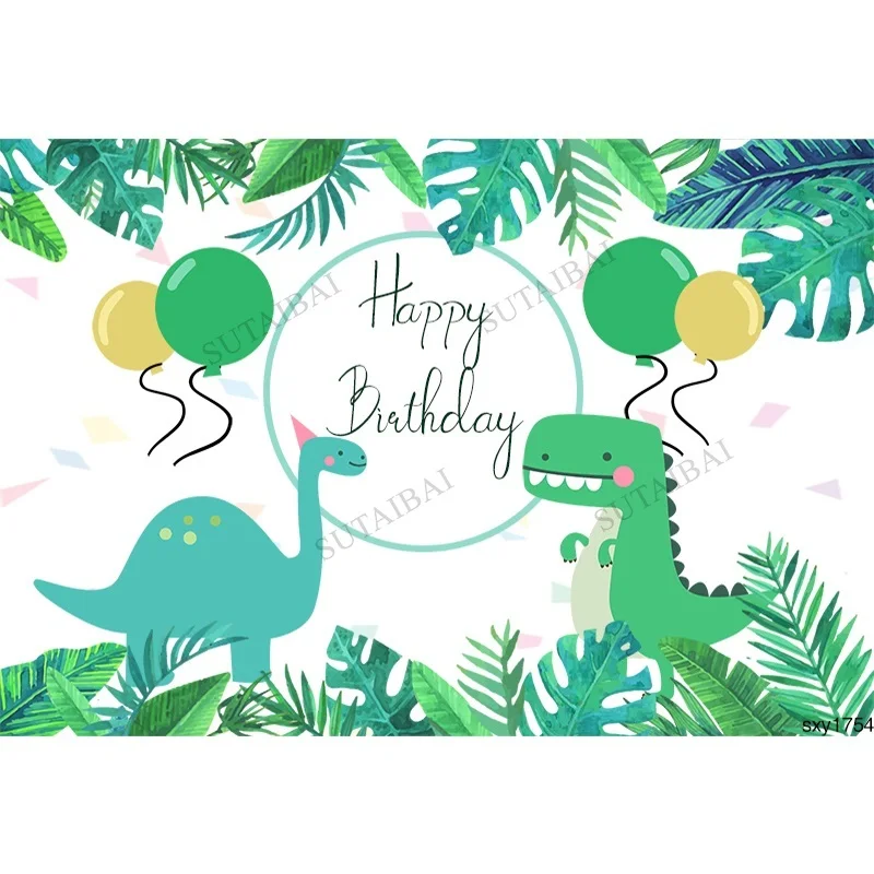 

Safari Jungle Dinosaur Forest Animal Party Newborn Baby Shower Boy Birthday Photo Backdrops Photography Background Studio
