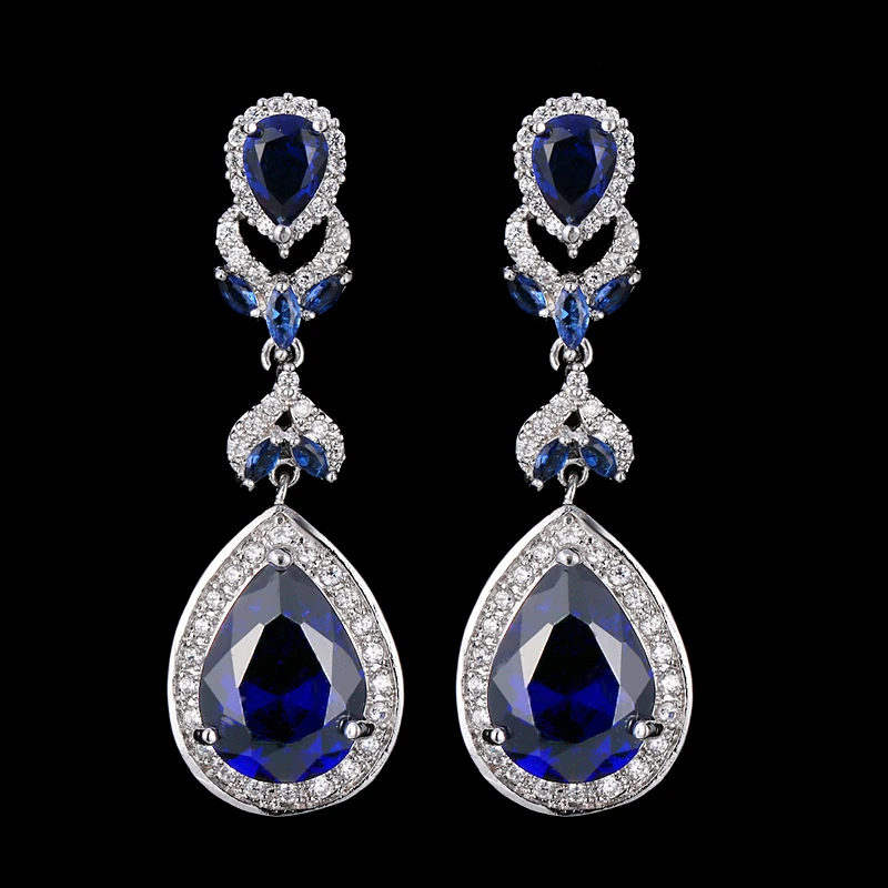 

Retro Geometry Drop Shape Cubic Zirconia Dangle Earrings Fashion Exquisite Party Drop Earings Trend Jewelry Gifts Pendientes