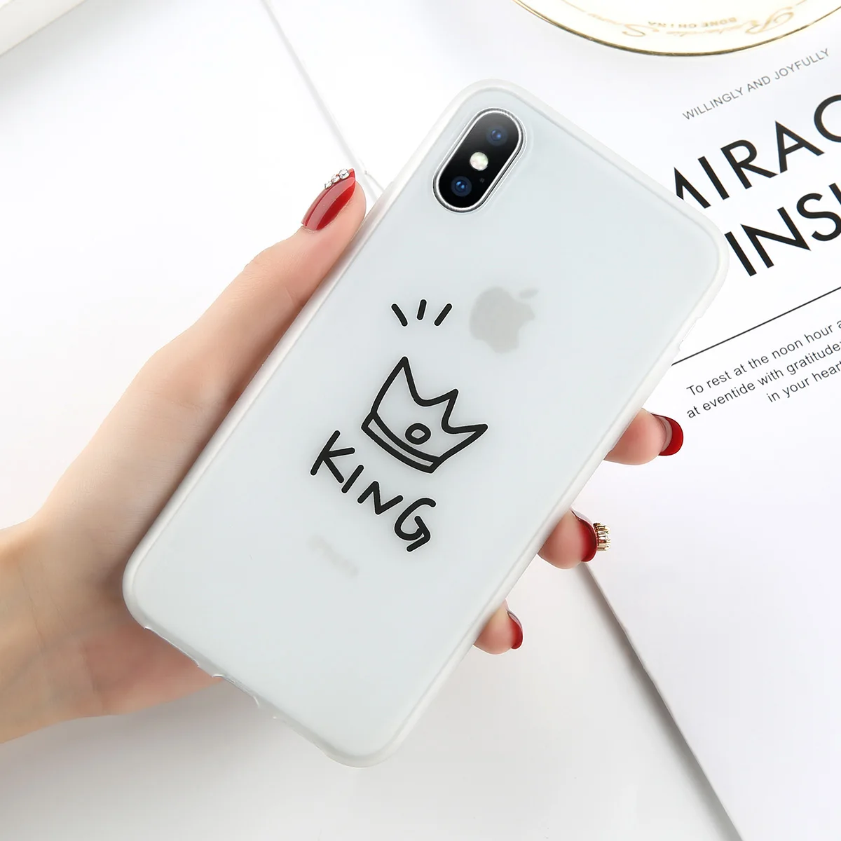 T10 Светящийся силиконовый чехол KJOEW для iPhone 7, 6, 6s, 8 Plus, X, XR, XS, MAX, XS, мультипликационный мягкий чехол для телефона, TPU, чехол - Color: T10