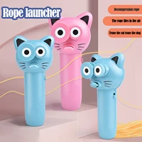 hot electric toy for kids zipstring rope launcher propeller toys cute cat string controller rope flying funny party xmas gifts