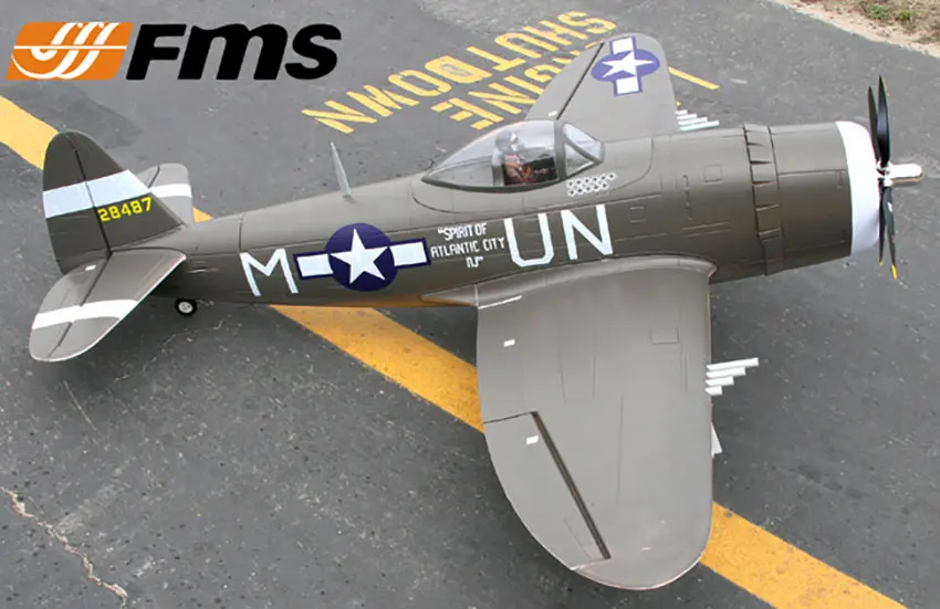 Модель самолета FMS P47 EPO 1400 мм PNP RC Warbird без батареи и радио|Радиоуправляемые