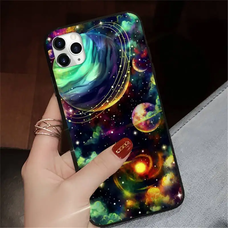 

Alien UFO Cartoon Art Phone Cases for iPhone 11 12 pro XS MAX 8 7 6 6S Plus X 5S SE 2020 XR