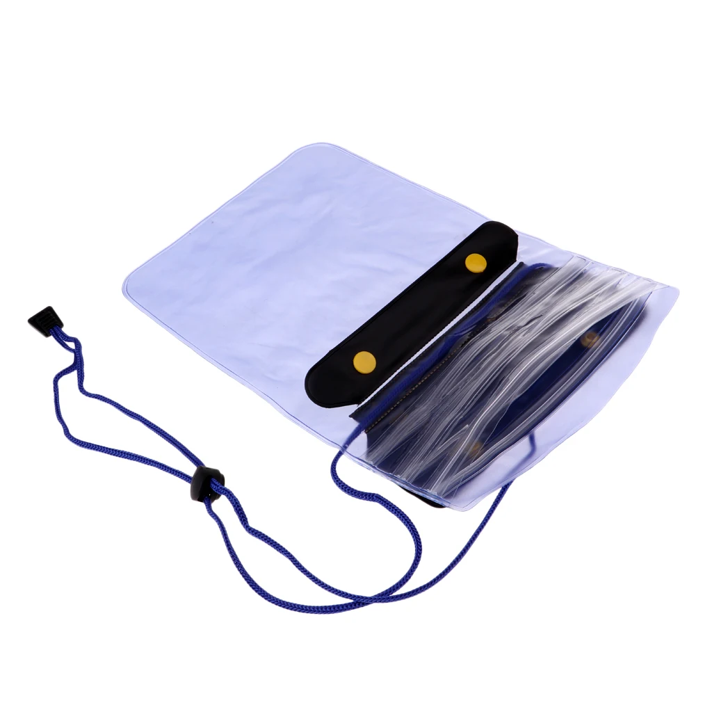 

Orange Inflatable Dry Bag Open Water Swim Float Tow Dry Bag & Waterproof Phone Pouch Cover Case Holder Keeper