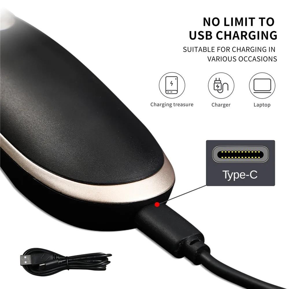 

Washable Rechargeable Hair Clipper Professional Barber Trimmer With Carbon Steel Cutter Head