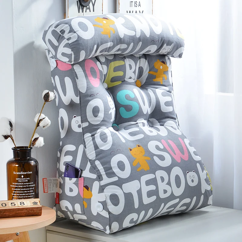 Большая прикроватная Подушка мягкая треугольная сумка решетка для хлеба круглый