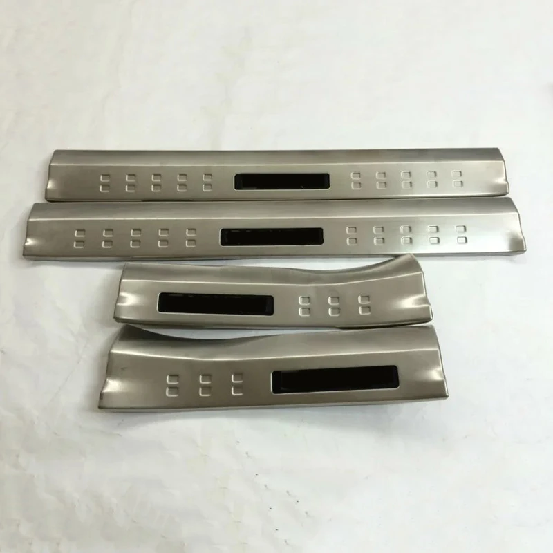 Door Sill Scuff Plate 4pcs Welcome Pedal Protection Sticker Car Styling Accessories For Nissan Qashqai 2018 2019 | Автомобили и