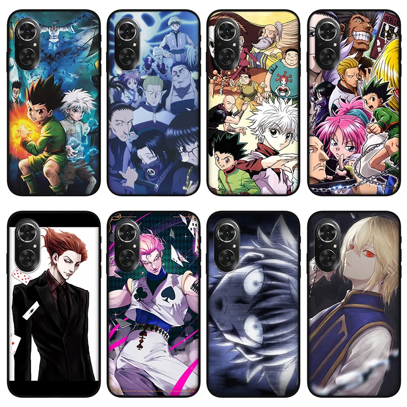 

Чехол для телефона HISOKA из аниме для huawei honor 50 30 pro 50se play 4 5, черный силиконовый чехол для huawei p50 nova 7 8 pro