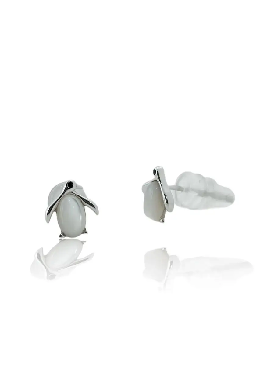 

Tiny Penguin Top Quality 925 Silver Earrings