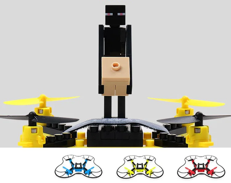 RC вертолет DIY строительные блоки Drone 2 4G 4CH мини дроны 3D Кирпичи Quadcopter Сборка