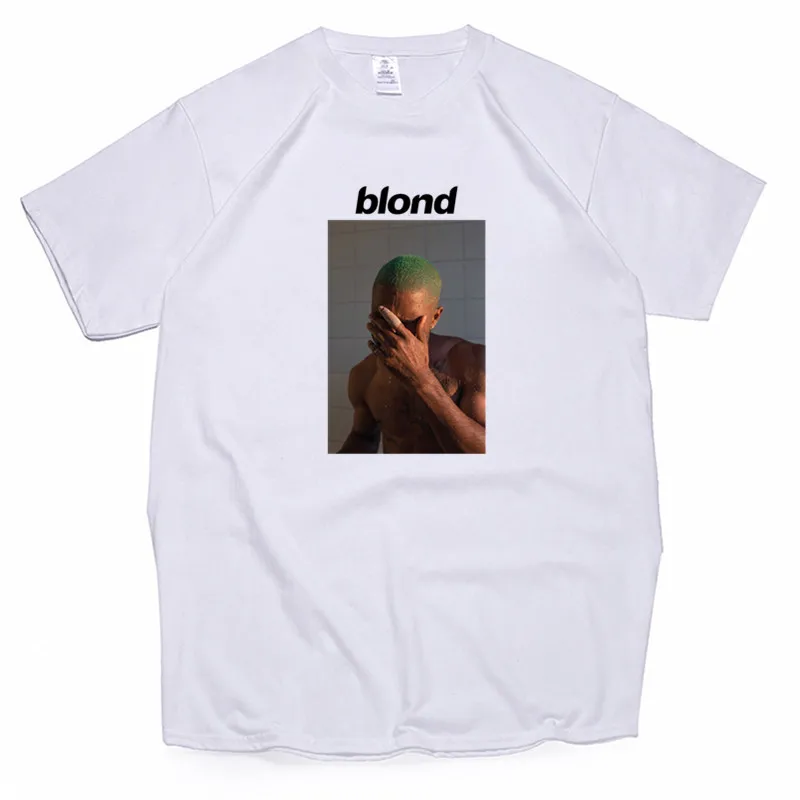 Мужская футболка Frank Ocean Blonde хип-хоп Rap, футболка унисекс, хлопок, футболка Homme Singer Harajuku, рубашка