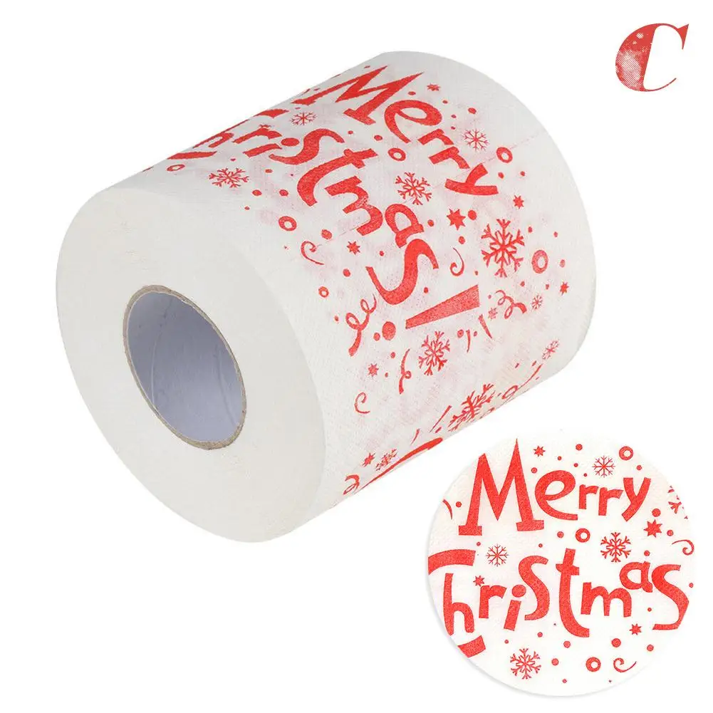 2020 Горячая серия рождественских рисунков рулон бумаги печатает забавная