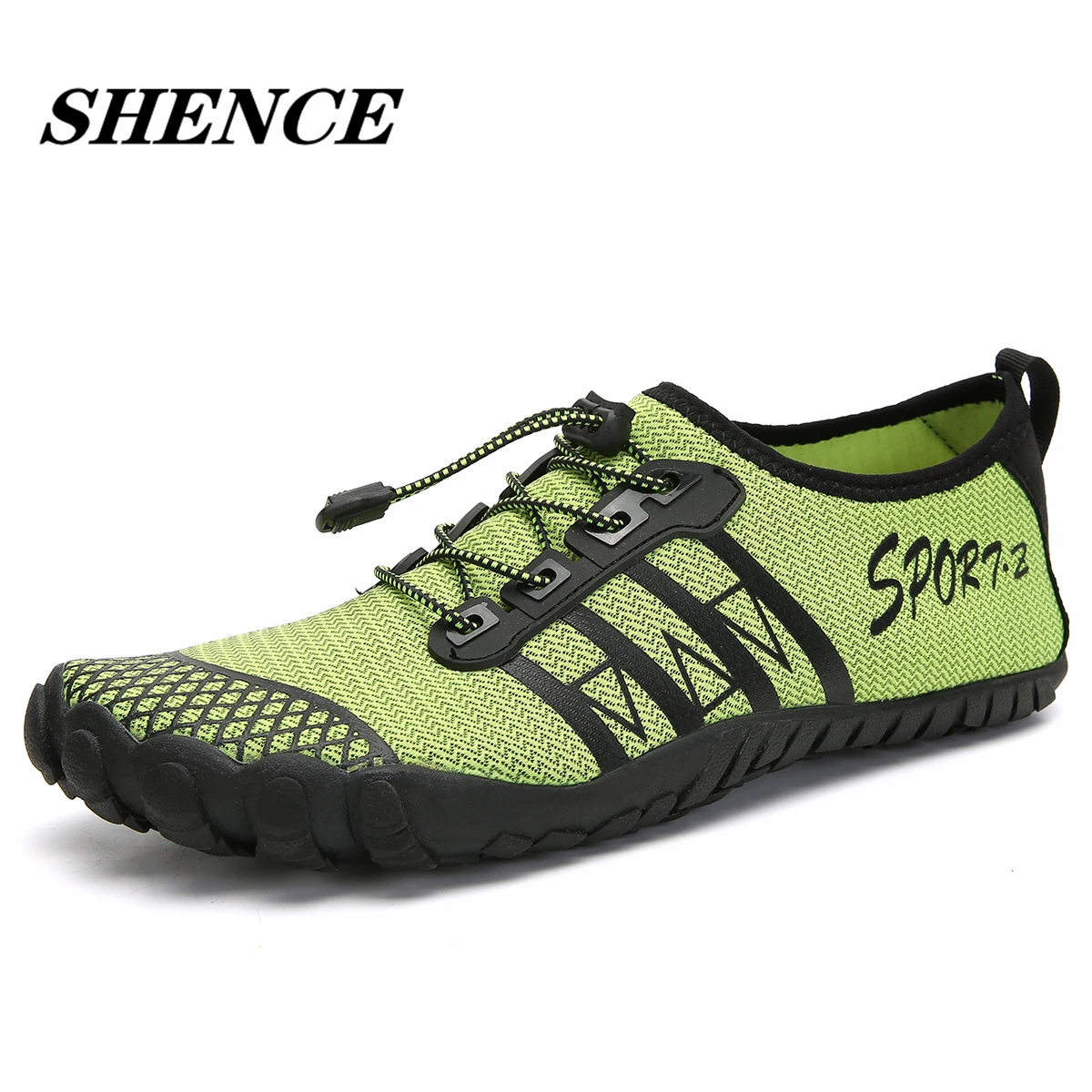 

SHENCE Summer Plus Size Outdoor Men's Shoes Men Drain Wading Shoes Non-slip Wear-resistant Casual Hiking Shoes Man Walking Shoes