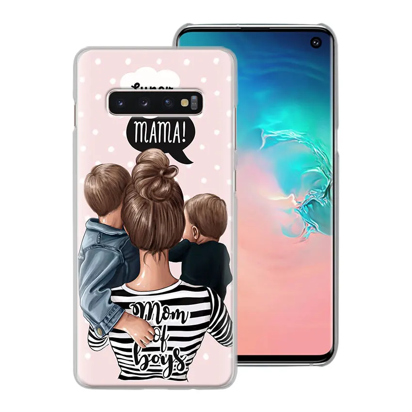 Черный чехол для телефона с изображением мамы и королевы для samsung Galaxy S10e S10 Plus S7 S8 S9 Plus Note 8 9 10 Plus S10 5G жесткий чехол