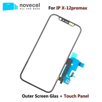 original quality lcd display screen touch panel with flex cable for iphone 11 pro 12 x xs max xr front outer glass replacement