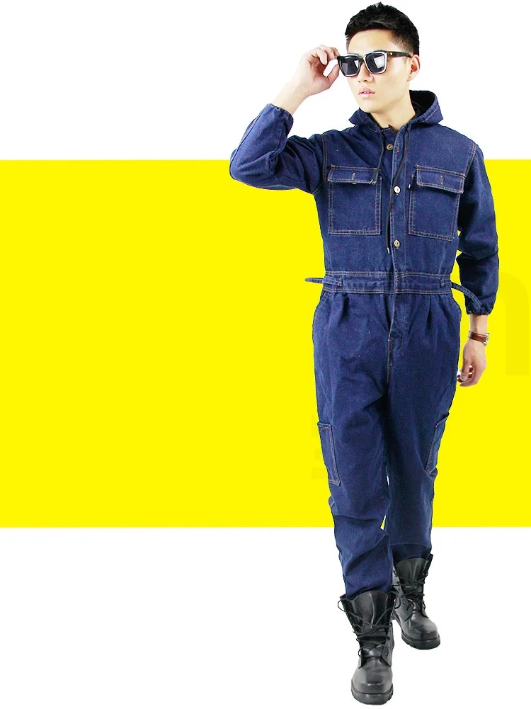 Рабочие джинсовые комбинезоны для мужчин размера плюс 6XL рабочая одежда Униформа