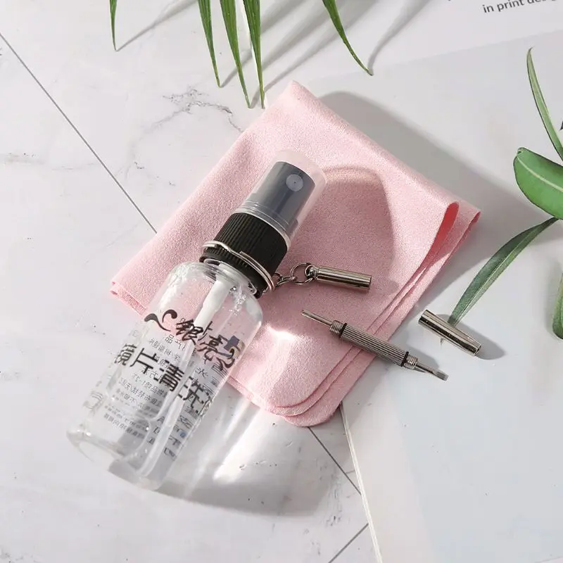 Отвертка для чистки очков набор ремонта 1 шт. отвертка тряпки инструменты