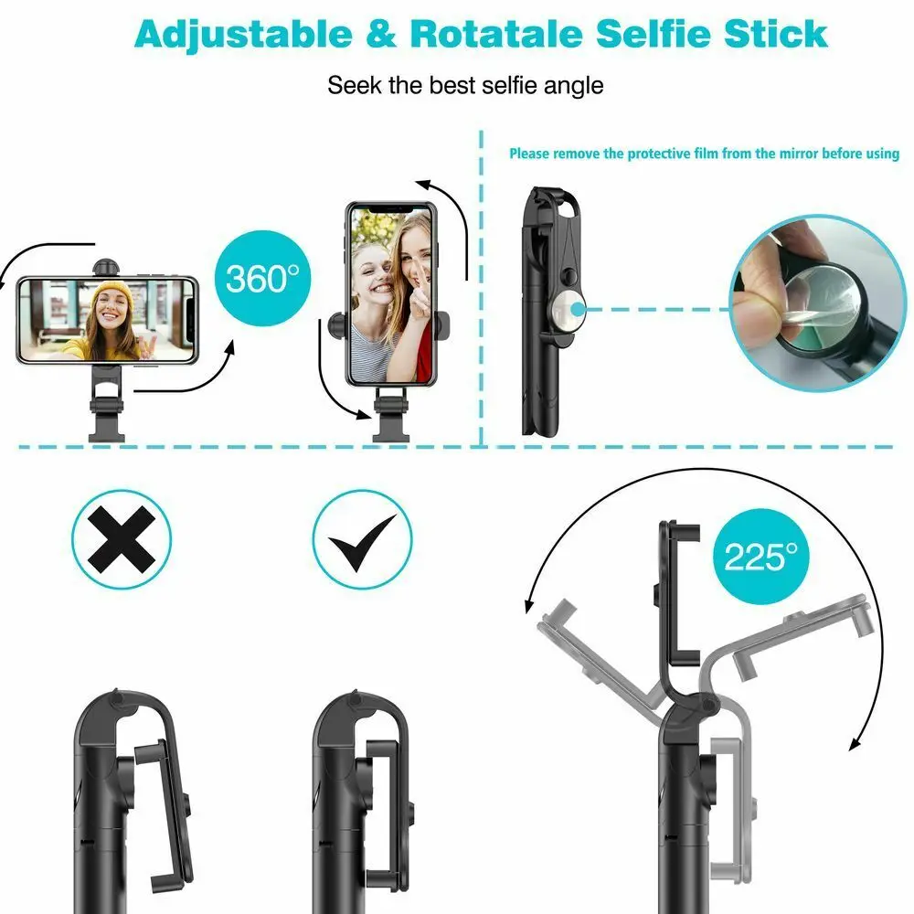 Bluetooth селфи-палка для телефона монопод штатив iphone смартфона палка подставка