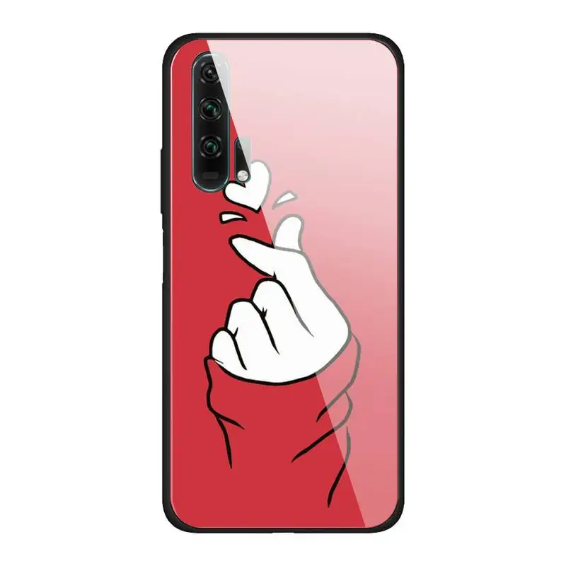 

New Love Signs Phone Case For Huawei P30 Lite 20 Por P9 10 Mate 10 9 Honor 9 10 NOVA 5 Cover Glass For Huawei P20 Case