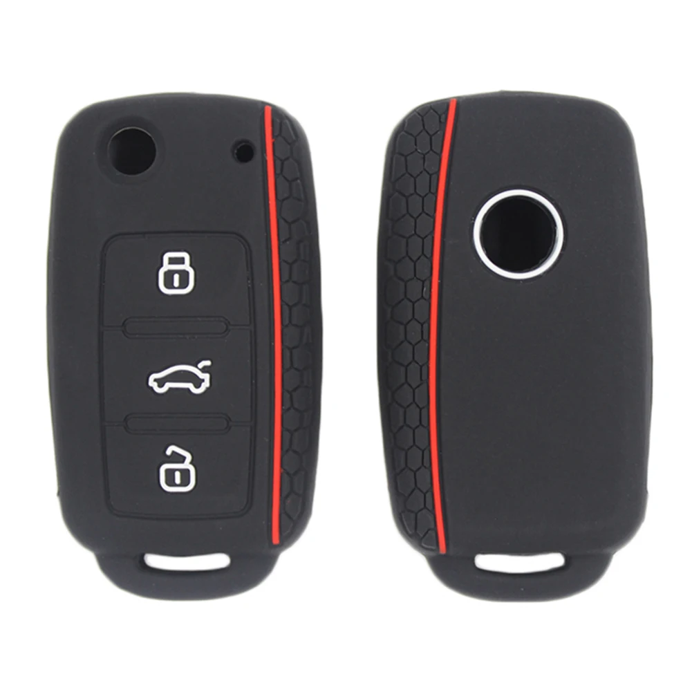 

Key Cover Case Holder Keychain for VW Volkswagen Polo Golf Bora Tiguan Sagitar Key Fob Cover Shell