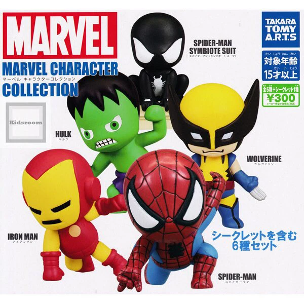 

TAKARA TPMY A.R.T.S Gashapon Marvel Avengers Iron Spider Man Hulk Wolverine Doll Gifts Toy Model Anime Figures Collect Ornaments