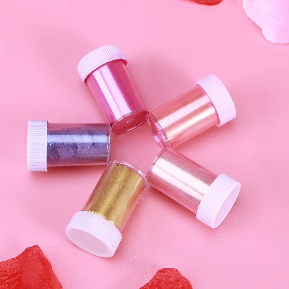 

10 Pcs Mineral Makeup Pigments Mica Powder Safe to Use for DIY Handwork Nail Lipstick (Random Color)