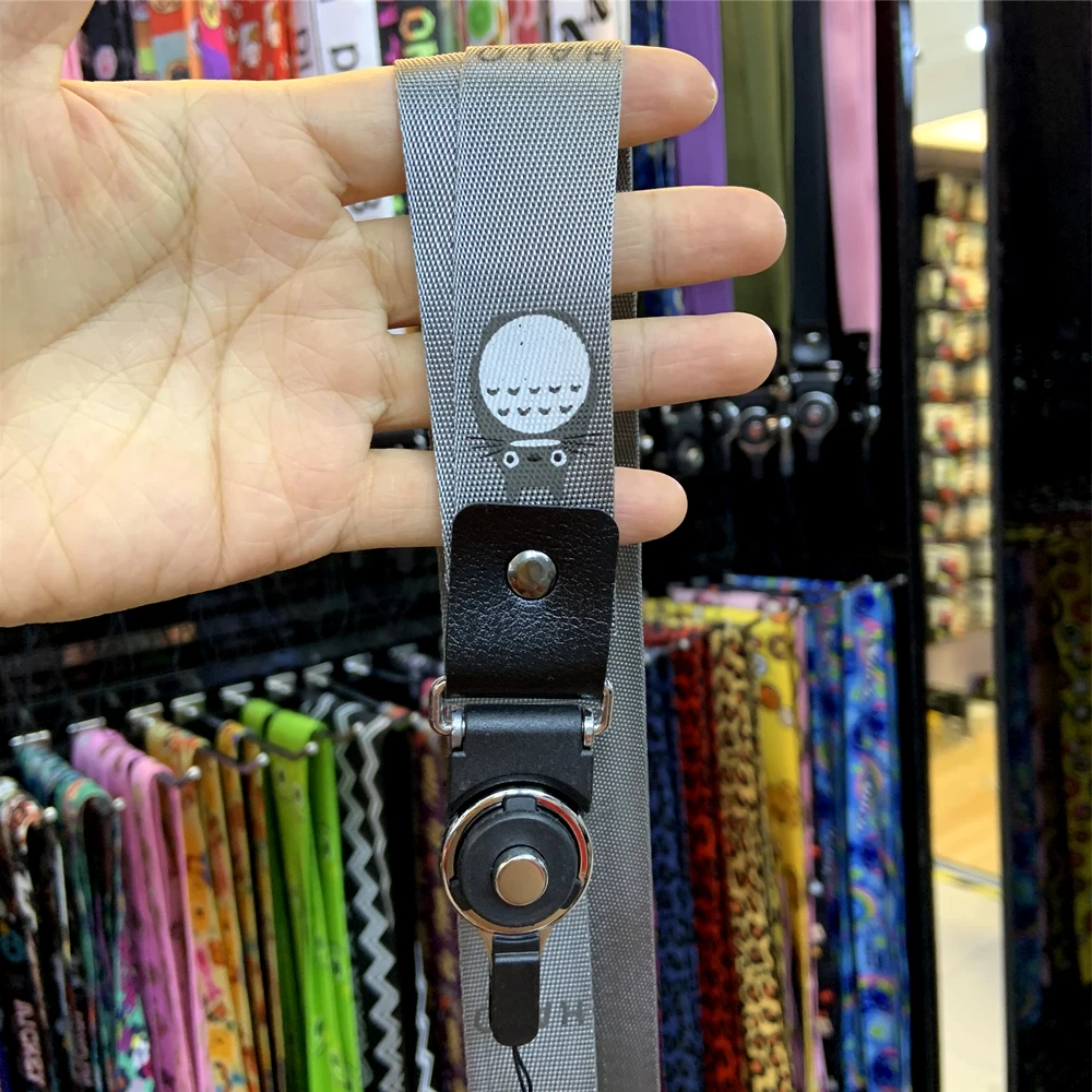 Брелок для ключей Totoro с ремешком из натуральной кожи|Ремешки телефонов| |