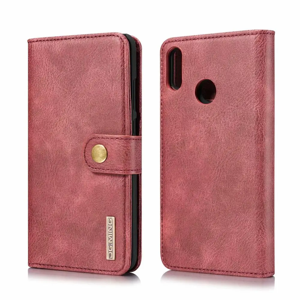 

Wallet Case 2 in 1 Detachable Leather Magnetic Flip Cover Case For Huawei P Smart 2019 Honor 10 lite