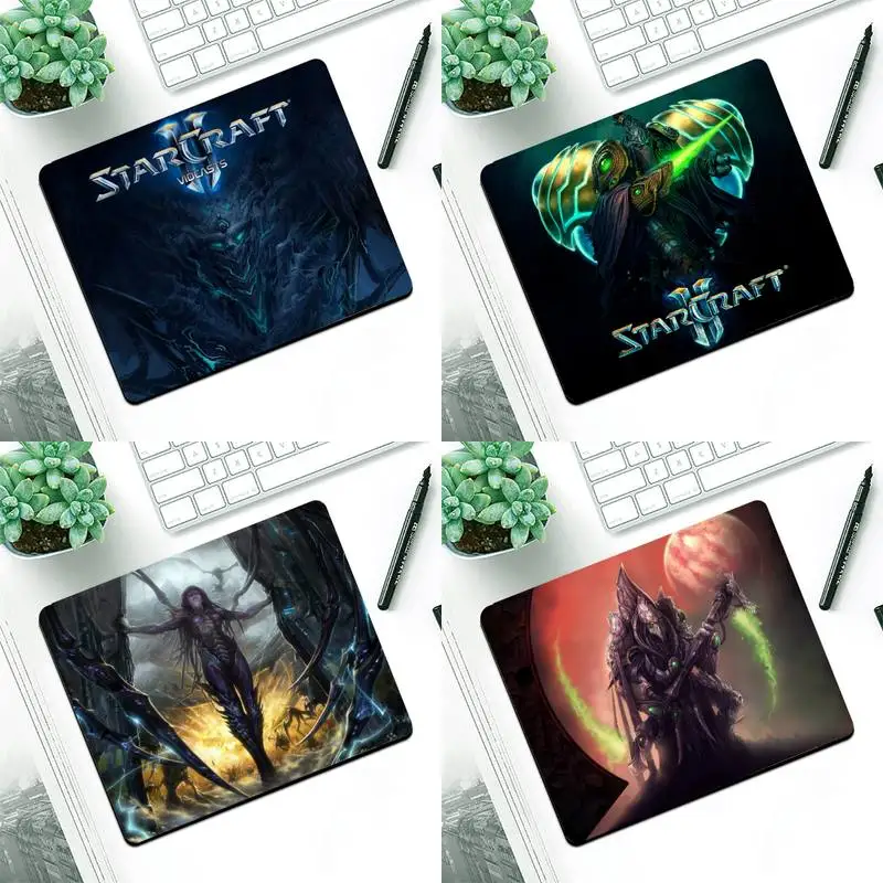 

FHNBLJ Starcraft 2 Silicone large/small Pad to Mouse Game Small Pads Rubber Mouse Mat MousePad Desk Gaming Mousepad Cup Mat