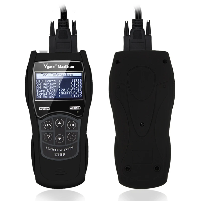 Vgate ScanTool VS890 OBD2 автомобильный детектор Maxiscan OBD II считыватель кодов ошибок