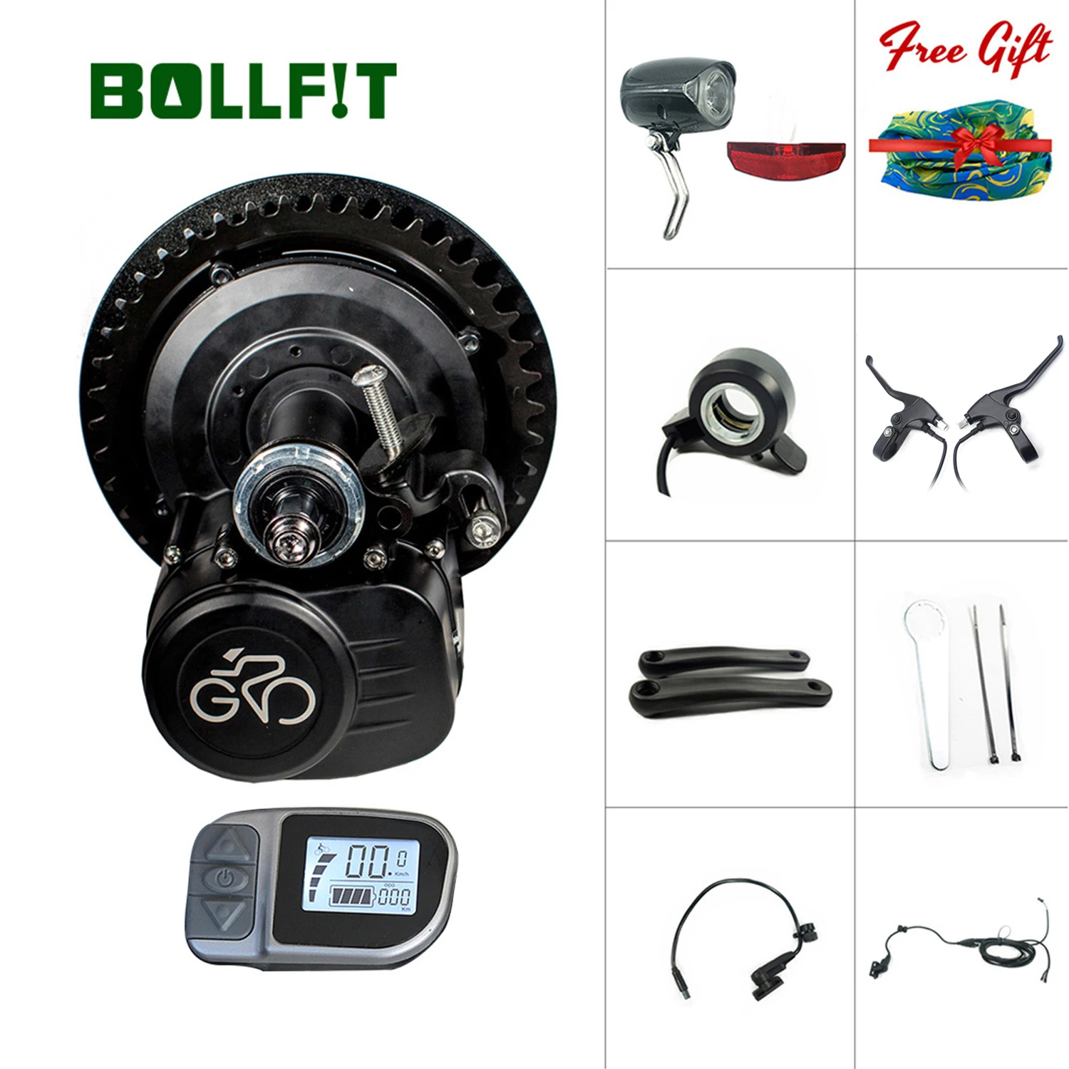 Комплект центрального двигателя для электровелосипеда 36 в 48 250 вт 350 Tongsheng TSDZ 2