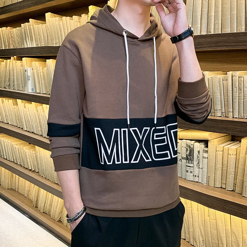 

New Loose Casual Hooded Coat Korean Version Of Men's Spring And Autumn Youth Trend Handsome Autumn Student's Top