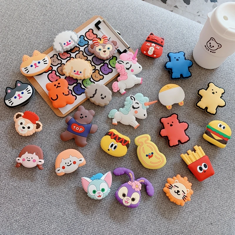 

Cartoon Bear Universal Airbag Mobile Phone Bracket Cute Animal Finger Holder Air Bag Expanding Stand For iPhone Samsung Huawei
