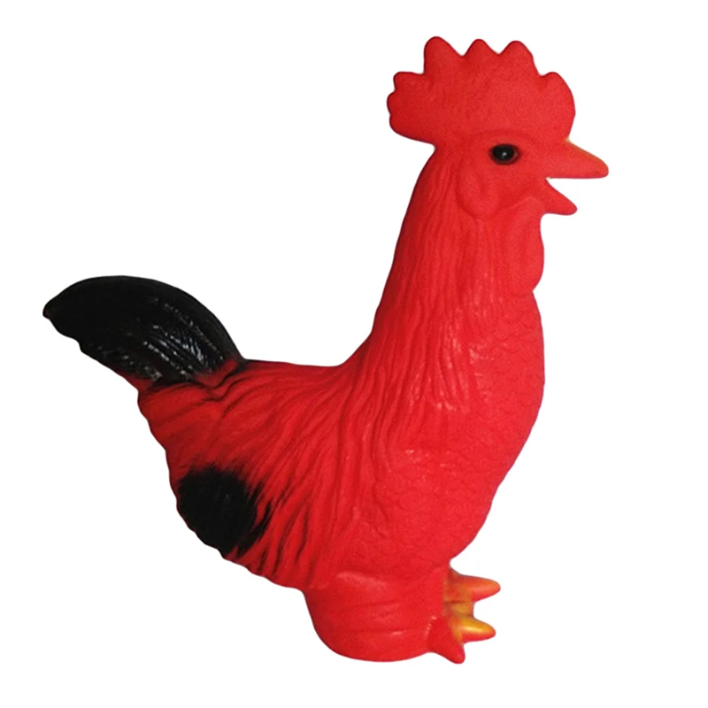 Большой силиконовый петух ферма животное модель Фигурка Дети обучающая игрушка