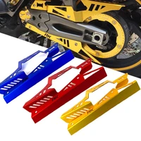 cnc aluminium motorcycle accessories chain guard chain belt cover protector gold red gold blue for kymco ak550 ak 550 2017 2020