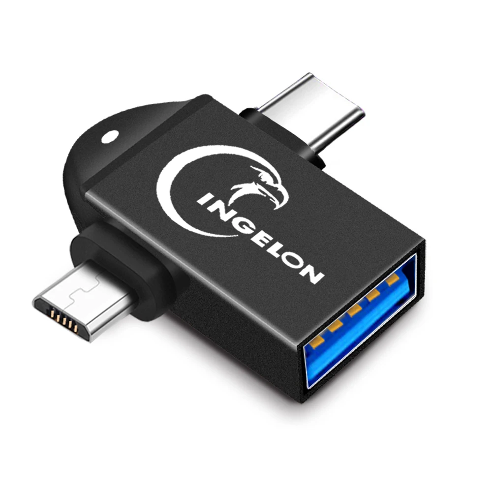 Promotional 2 in 1 OTG Converter USB 3.0 to Micro and Type C Adapter USB3.0 Data Mobile Phone |